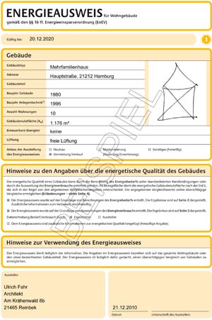Beratung und Nachweise rund ums energieeffiziente Bauen - Energieausweis